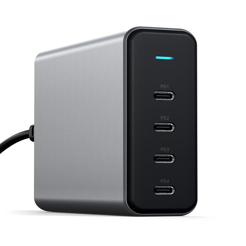 SATECHI 165W Caricatore USB C GaN con 4 Porte USB C SATECHI 165W Caricatore USB C GaN con 4 Porte USB C