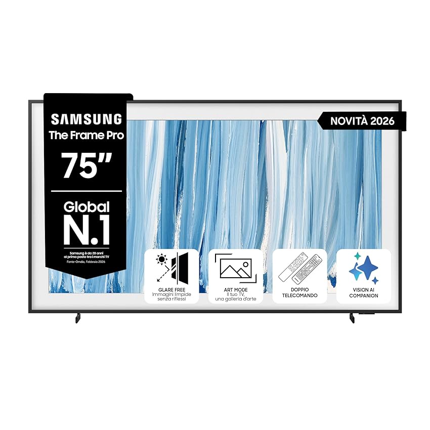 Samsung Smart TV 75" QE75LS03HWUXZT The Frame Pro Neo QLED 4K