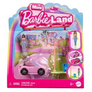 Barbie Mini BarbieLand - Set mini Auto decappottabile e bambola