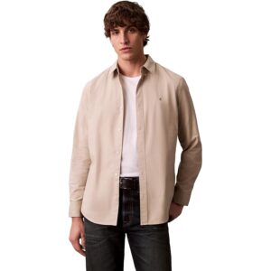 Calvin Klein Camicia Classica da Uomo LS Solid Oxford LV140EM125 Altre Camicie