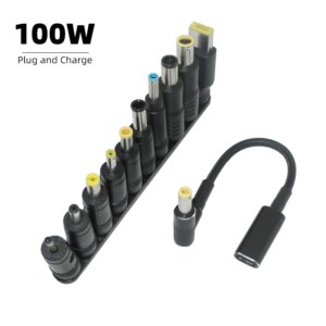 100W tipo C adattatore di alimentazione per Laptop connettore spina USB tipo C a presa