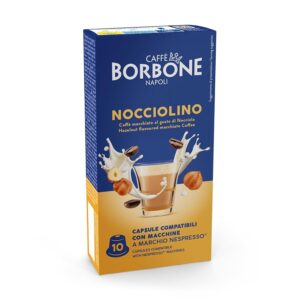 Caffè Borbone Nocciolino - Cappuccino al gusto di Nocciola - 60 capsule (6 confezioni da 10)