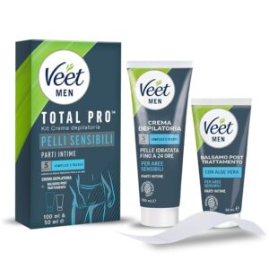 Veet Men Kit Depilazione Intima per Pelli Sensibili