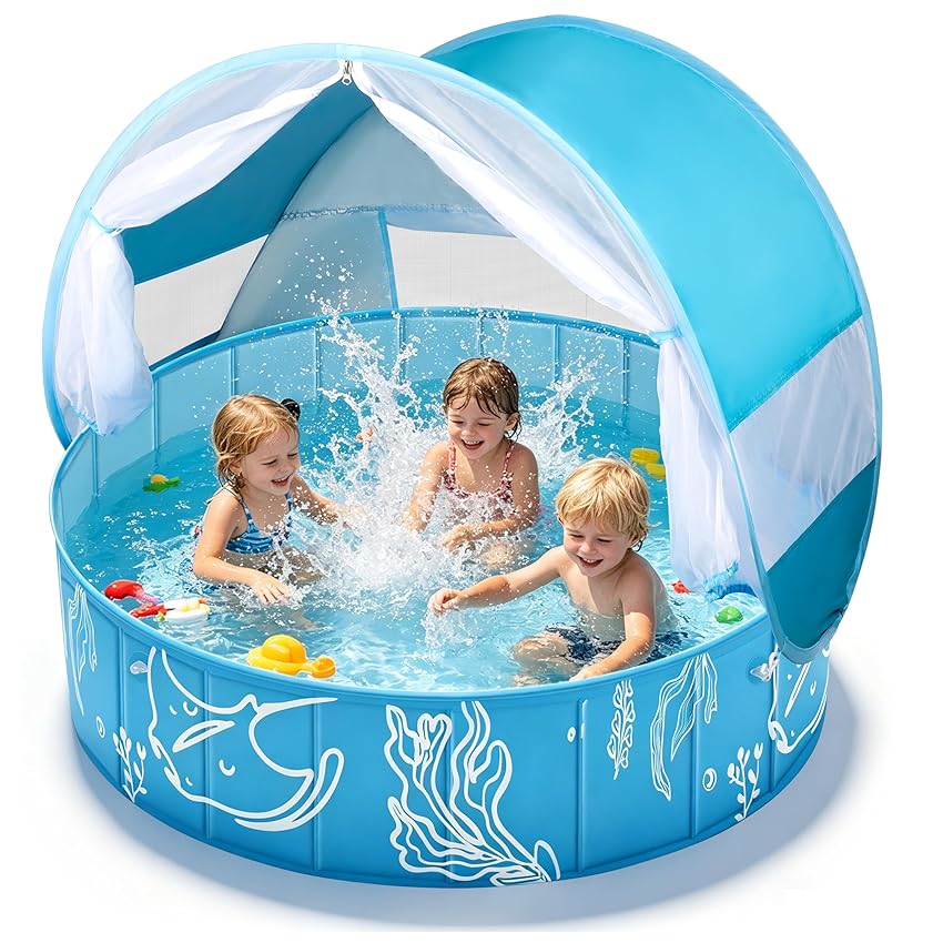 colmanda Piscina per Bambini 4 in 1 Pop Up Grande