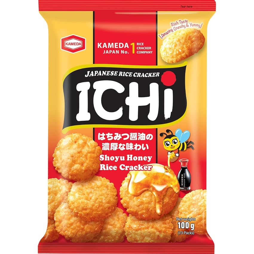 ICHI - Biscotti di riso con miele - (1 x 100 g)