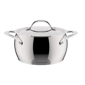 Lagostina Orchestra Casseruola Fonda Con Coperchio e Due Manici In Acciaio Inox 18/10 Ø 16cm