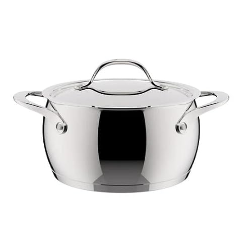 Lagostina Orchestra Casseruola Fonda Con Coperchio e Due Manici In Acciaio Inox 18/10 Ø 16cm