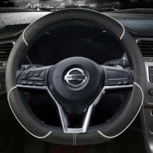 Coprivolante per auto tipo D in pelle PU per Nissan X-trail Qashqai Rogue Sport Rogue