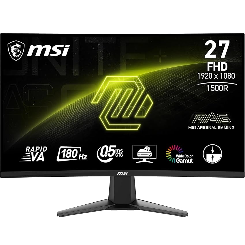 MSI MAG 27C6F Monitor Gaming Curvo 27" - FHD (1920 x 1080)