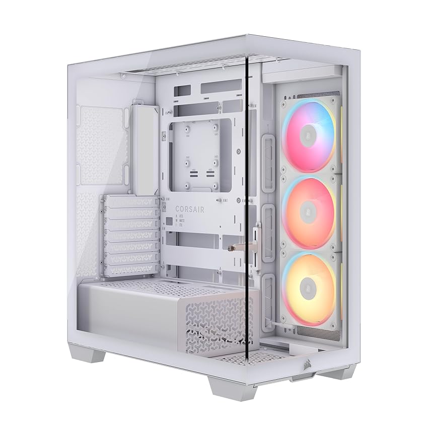 CORSAIR 3500X LX-R RGB iCUE LINK Case PC Mid-Tower Panoramico – 3 Ventole LX120