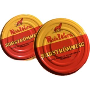 Surstr&ouml;mming ARINGA | Specialit&agrave; svedese | R&ouml;da Ulven 300g/400g Lattina (aringa fermentata)