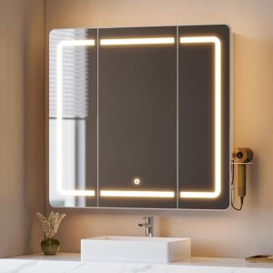 Hzuaneri Specchio Bagno Contenitore