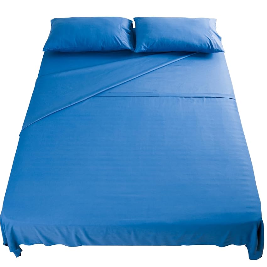 Flowen Set Lenzuola Letto Matrimoniale 160x190 cm 4pz Set Completo Lenzuolo Letto Piatto