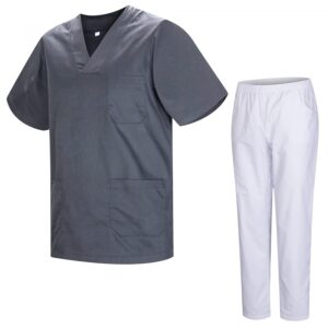 MISEMIYA - Uniformi Unisex Set Camice &ndash; Uniforme Medica con Maglia e Pantaloni Uniformi