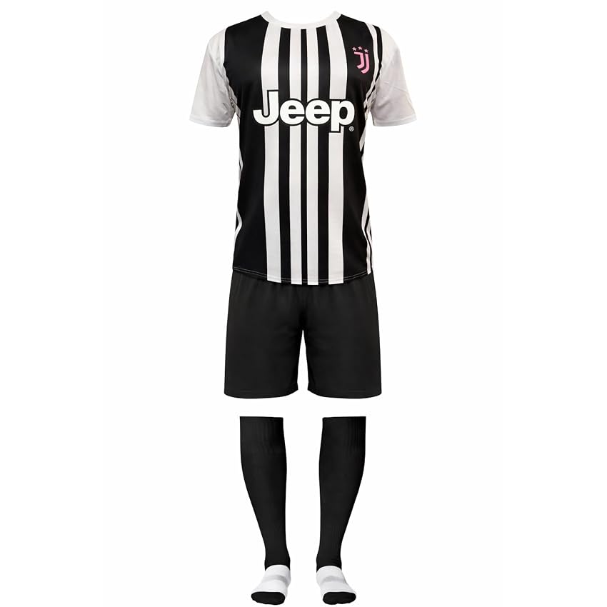 JUVENTUS Completo Calcio Personalizzabile | Replica Campionato Calcio Serie A | Maglia