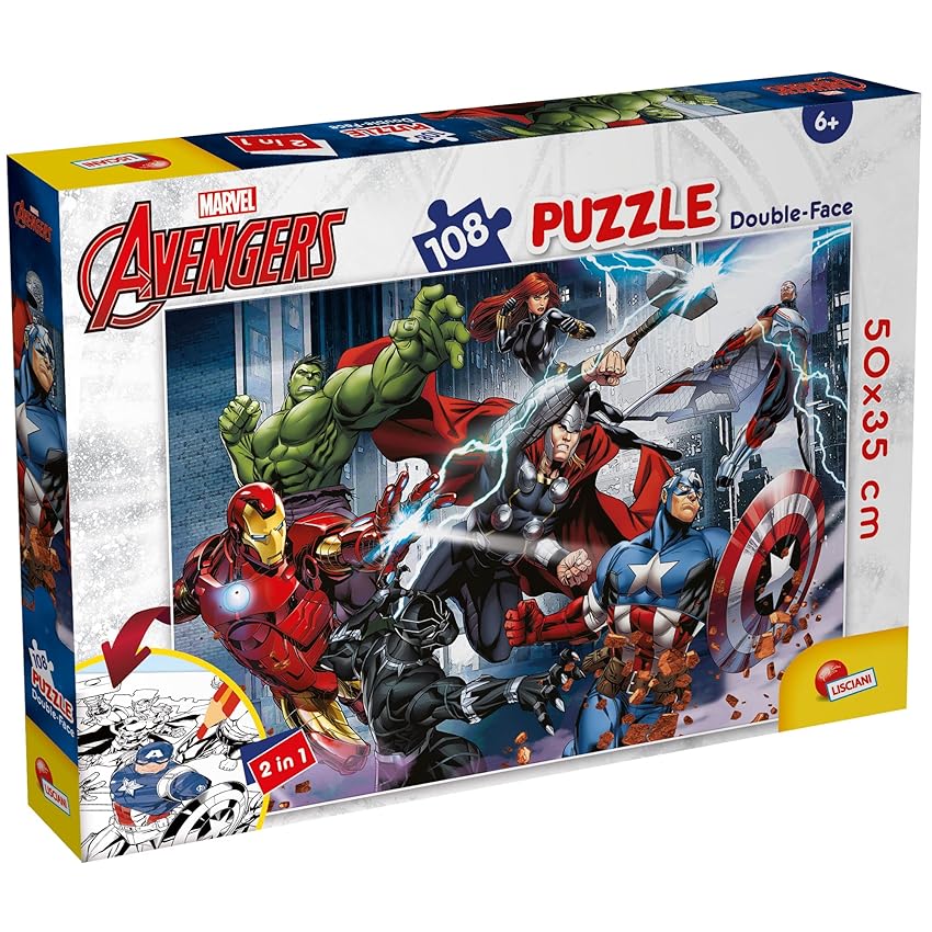 Lisciani Giochi Marvel Puzzle DF plus 108 Avengers