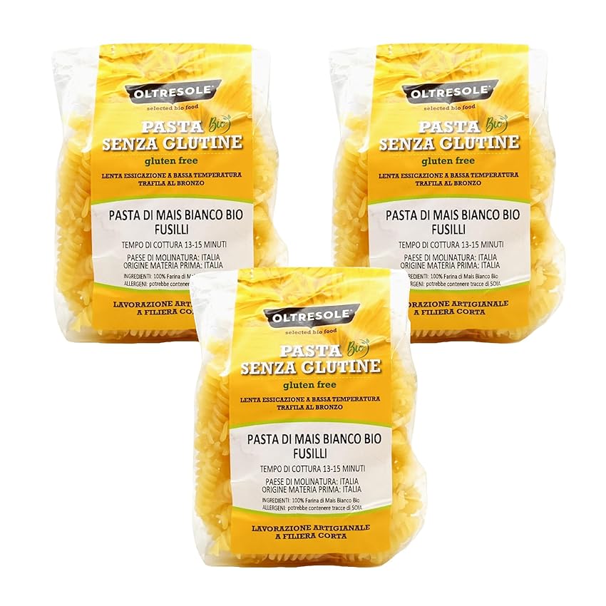 Oltresole - Pasta di Mais Bianco Biologica Italiana Gluten Free