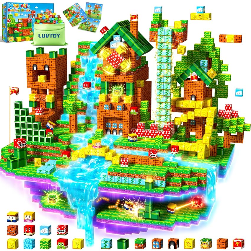 LUVTOY Costruzioni Magnetiche per Bambini - Blocchi Magnetici LUVTOY Costruzioni Magnetiche per Bambini - Blocchi Magnetici