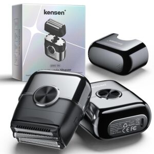 kensen Rasoio Elettrico Barba Wet&Dry Regolabarba Uomo 4D Rasoio Barba 120 Min Utilizzo