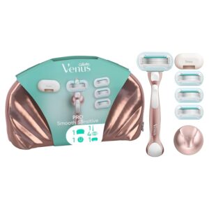 Gillette Venus Pro Smooth Sensitive Rasoio Donna a 5 Lame per Pelli Sensibili con