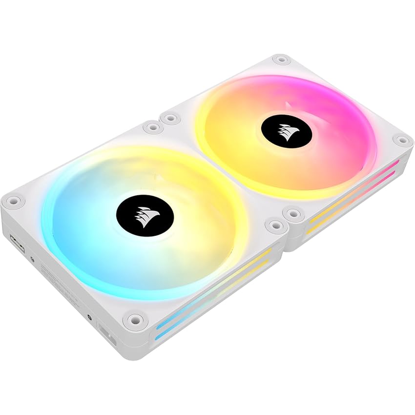 CORSAIR iCUE LINK QX140 RGB Cupola Magnetica da 140 mm Ventole – Bianco