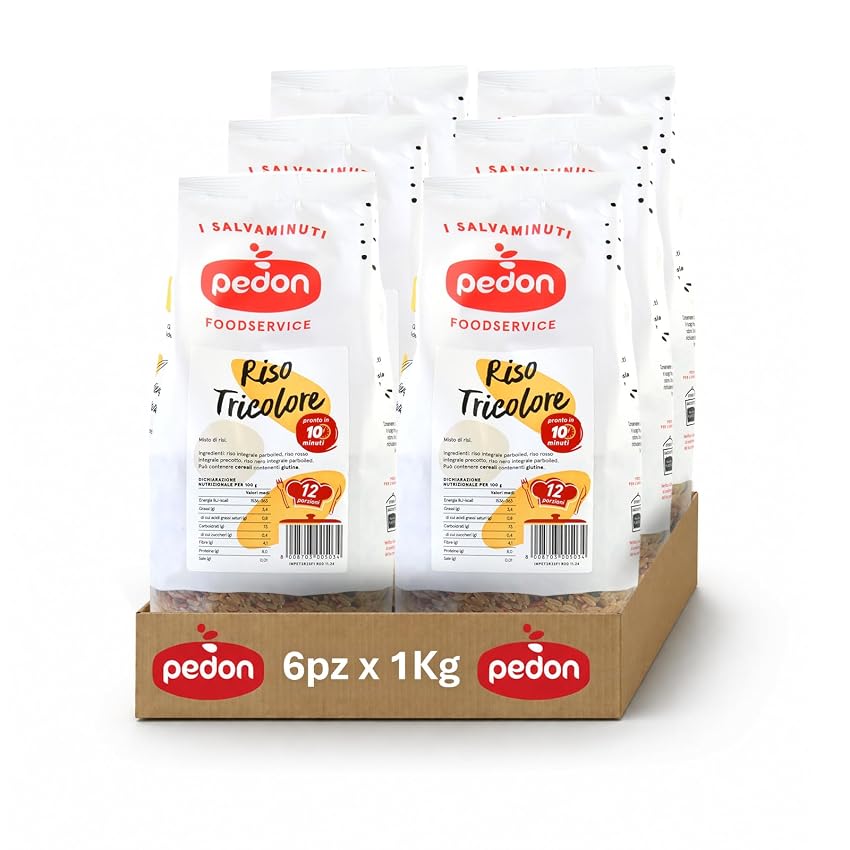 Pedon | I Salvaminuti Riso Tricolore 1 kg x 6 Pedon | I Salvaminuti Riso Tricolore 1 kg x 6