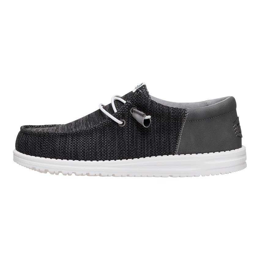 HEYDUDE Men Wally Funk Craft Mesh Black Casual Moccasin 42 EU