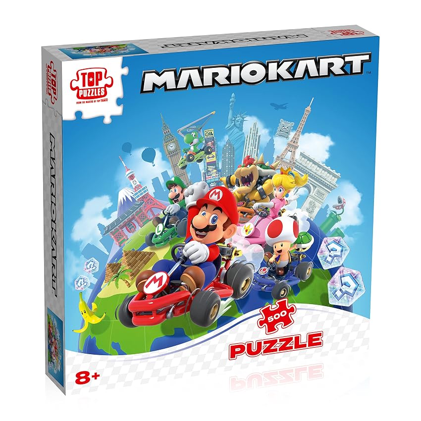 Top Trumps Puzzle Mario Kart Puzzle da 500 pezzi – Giocattolo per bambini dai 10 anni Top Trumps Puzzle Mario Kart Puzzle da 500 pezzi – Giocattolo per bambini dai 10 anni