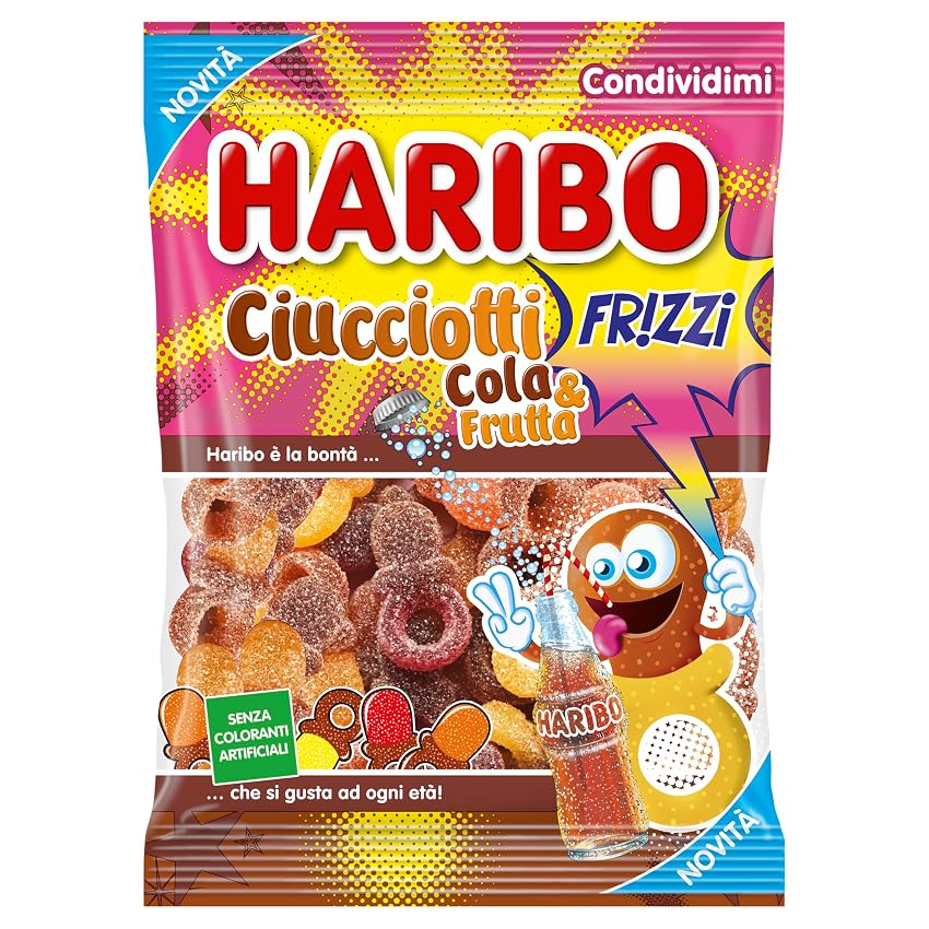 Haribo Ciucciotti Frizzi Cola e Frutta Haribo Ciucciotti Frizzi Cola e Frutta