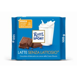 RITTER SPORT Cioccolato al latte intero senza lattosio 100 g