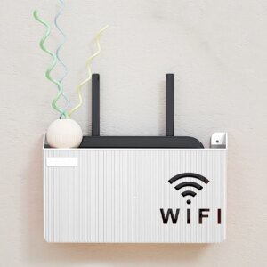 Scatola portaoggetti per set TV con rack di stoccaggio per router