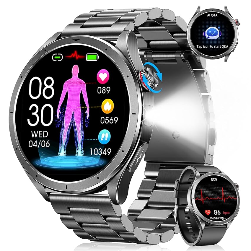 Smartwatch Uomo con ECG+HRV