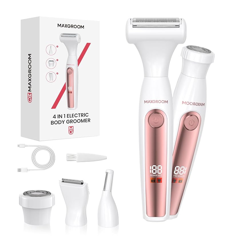 MAXGROOM 4 In 1 Rasoio Elettrico Donna