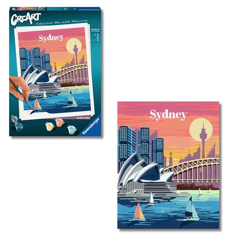 Ravensburger CreArt: Città Sydney – Dipingere con i Numeri Adulti