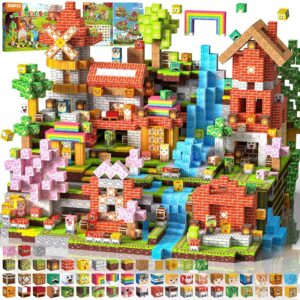 Crifeton Costruzioni Magnetiche per Bambini 330 PCS 2CM 3+ Giochi Cubi Magnetici Blocchi