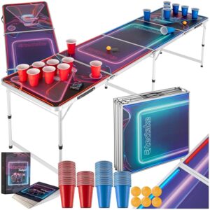 tectake® Tavolo da Beer Pong Regolabile