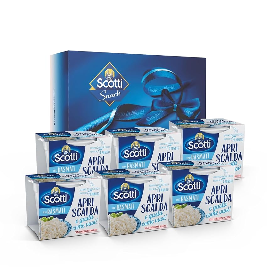 Riso Scotti Box Cups 6 Pezzi - Apri Scalda e Gusta Basmati