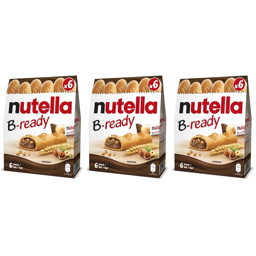 Nutella B-ready - 6 Snack Dolci Monoporzione Nutella B-ready - 6 Snack Dolci Monoporzione