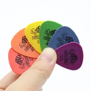 Plettri per chitarra Dunlop da 10 pezzi Parti per chitarra elettrica Plettri Accessori 6 tipi di spessore
