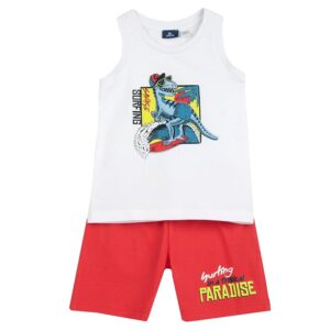 Chicco Completo con Canottiera e Pantaloncini Bambini e ragazzi con Stampa di Colorate Grafiche 261