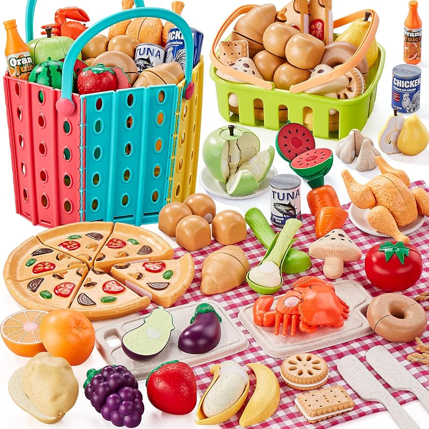LAUGIGLE Set di 86 pezzi di cibo in paglia di grano per bambini LAUGIGLE Set di 86 pezzi di cibo in paglia di grano per bambini