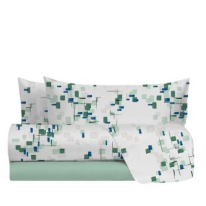 hermet Set Lenzuola Letto Matrimoniale In 100% Cotone Fantasia
