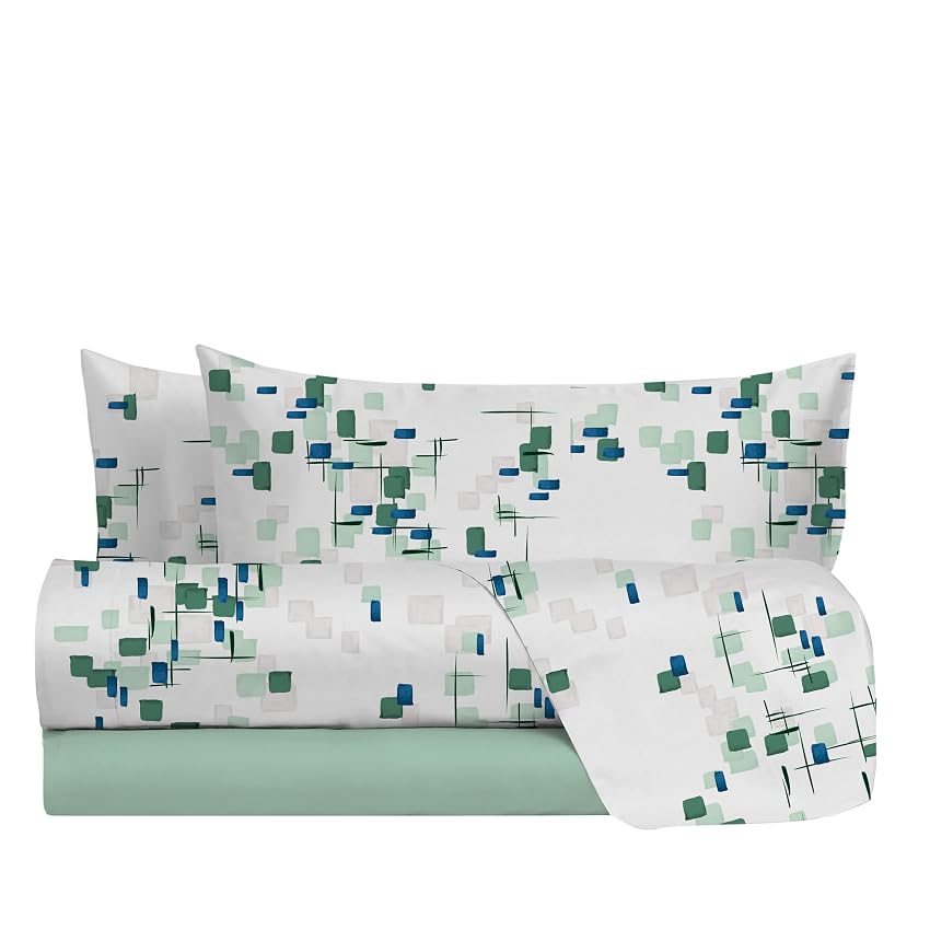 hermet Set Lenzuola Letto Matrimoniale In 100% Cotone Fantasia hermet Set Lenzuola Letto Matrimoniale In 100% Cotone Fantasia