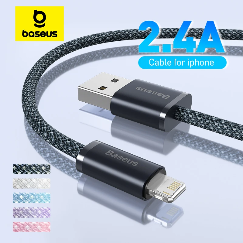 Cavo USB Baseus per iPhone 14 13 Pro Max Cavo USB di ricarica rapida per iPhone 12
