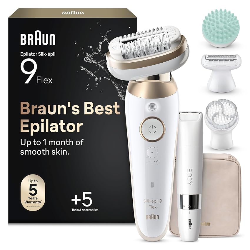 Braun Silk-Épil 9 Flex Skinspa Epilatore Elettrico Donna Testina Flessibile 360° per Braun Silk-Épil 9 Flex Skinspa Epilatore Elettrico Donna Testina Flessibile 360° per