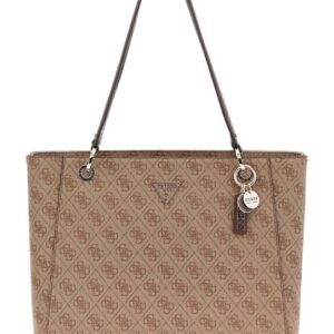 BORSA DONNA GUESS noelle 2 borsa tote LATTE LOGO/BROWN ND scelta=P LATTE LOGO/B