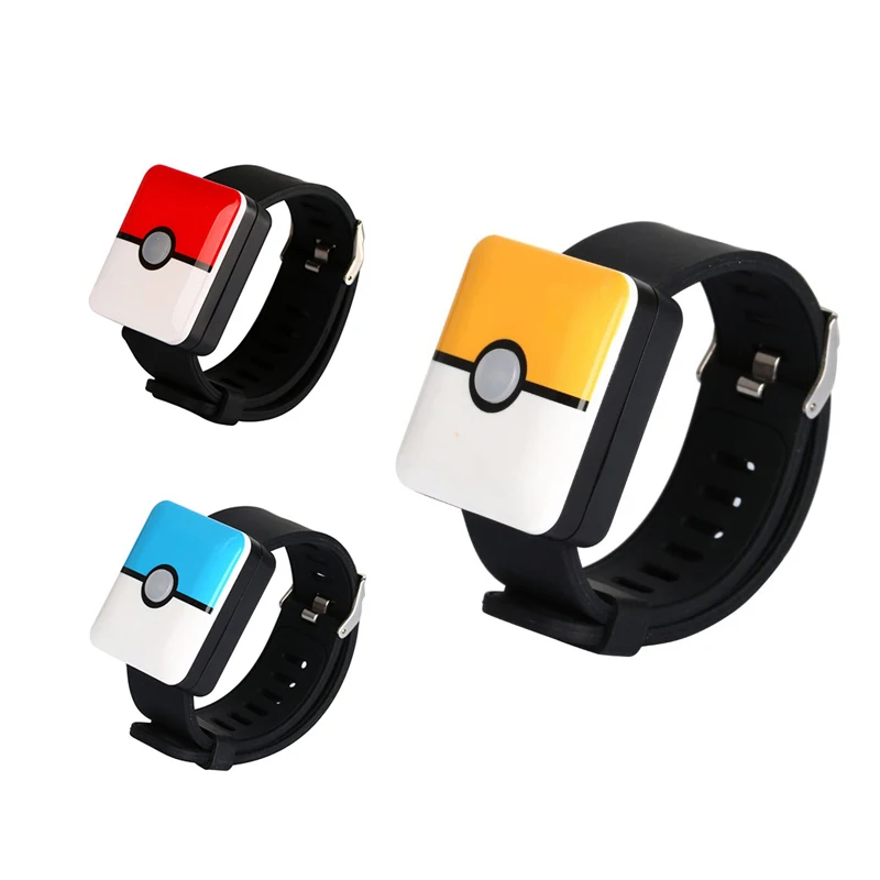 Bracciale Catch per Pokemon Go Plus Bracciale quadrato ricaricabile Bluetooth per Android IOS