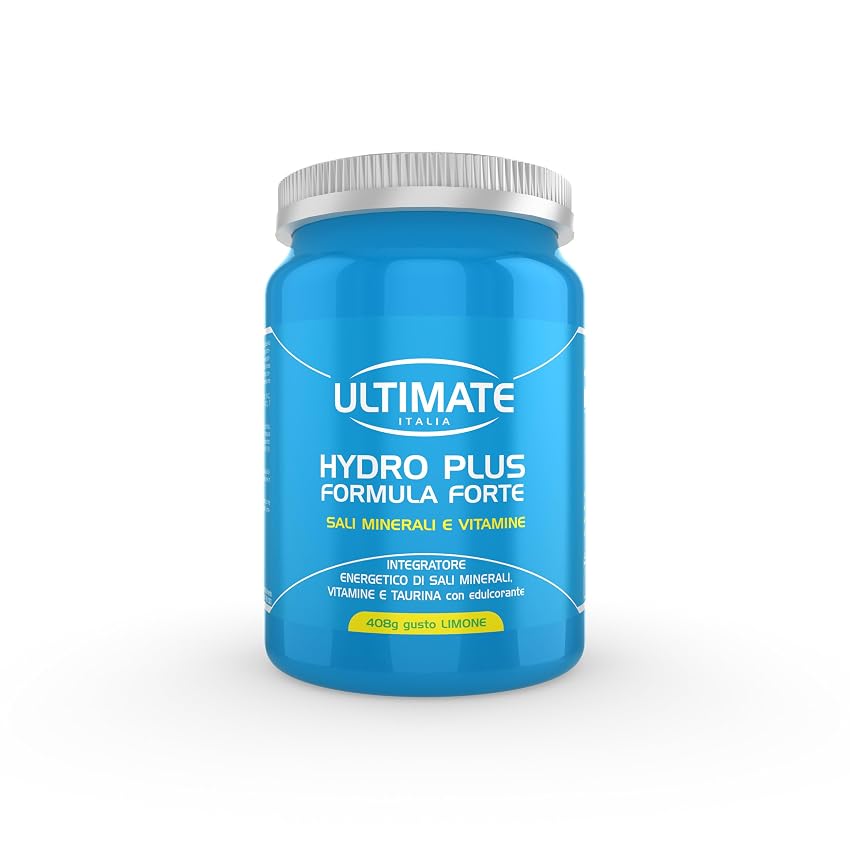 Ultimate Italia - Hydro Plus - 408g - gusto limone - integratore idrosalino a base Ultimate Italia - Hydro Plus - 408g - gusto limone - integratore idrosalino a base