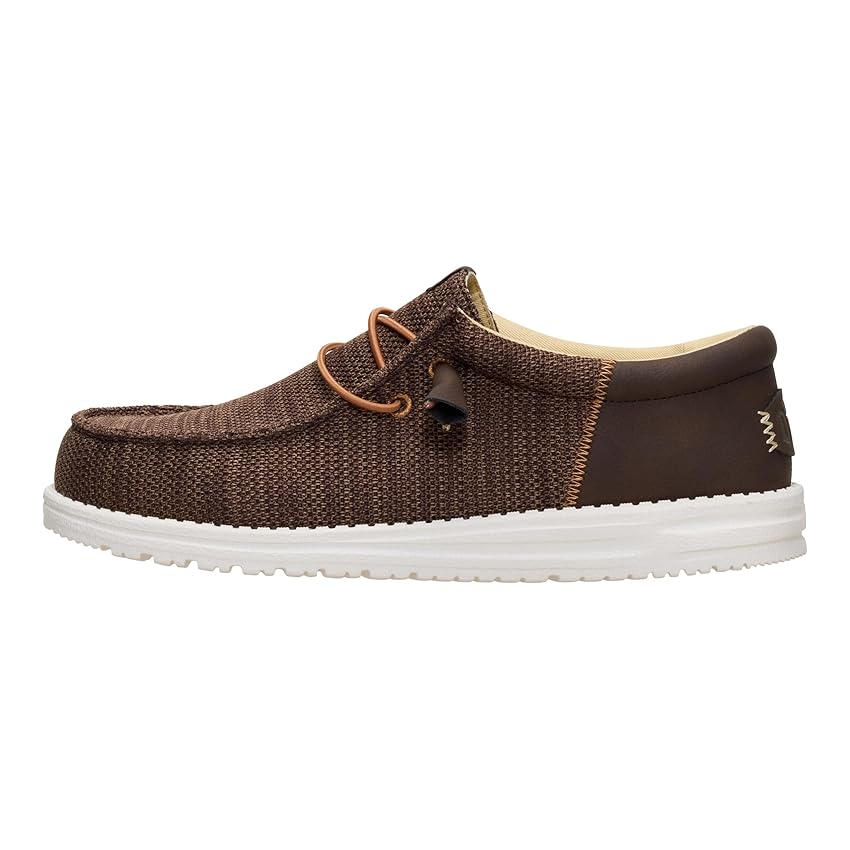 HEYDUDE Men Wally Funk Craft Mesh Brown Casual Moccasin 46 EU