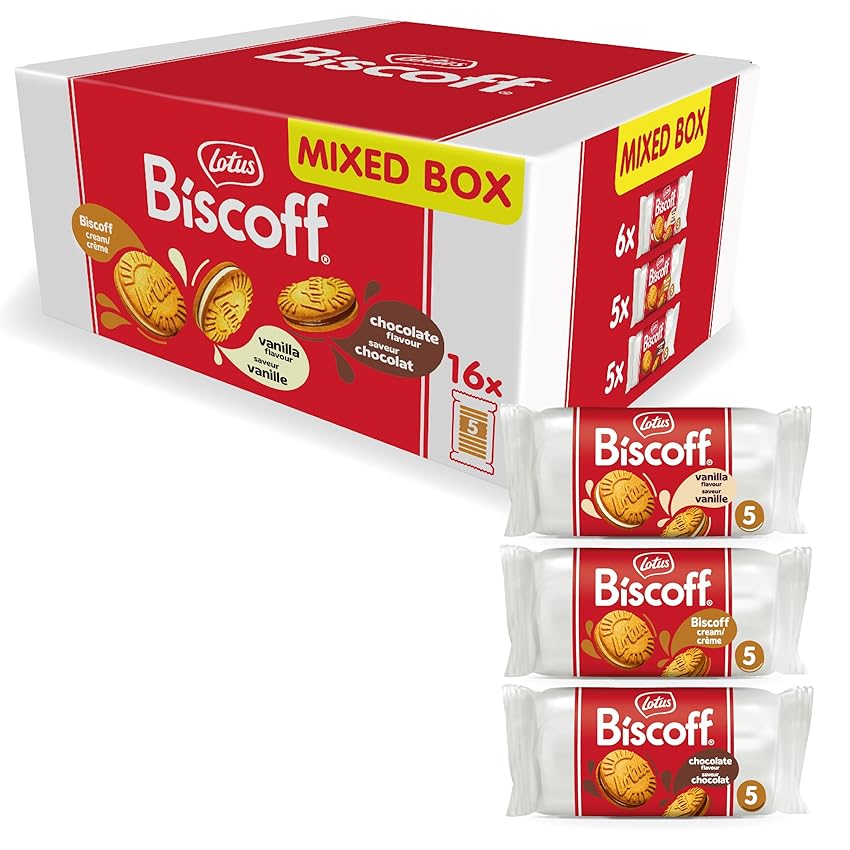 Lotus Biscoff | Confezione Mista Sandwich | 3 Gusti: Gusto Vaniglia Lotus Biscoff | Confezione Mista Sandwich | 3 Gusti: Gusto Vaniglia